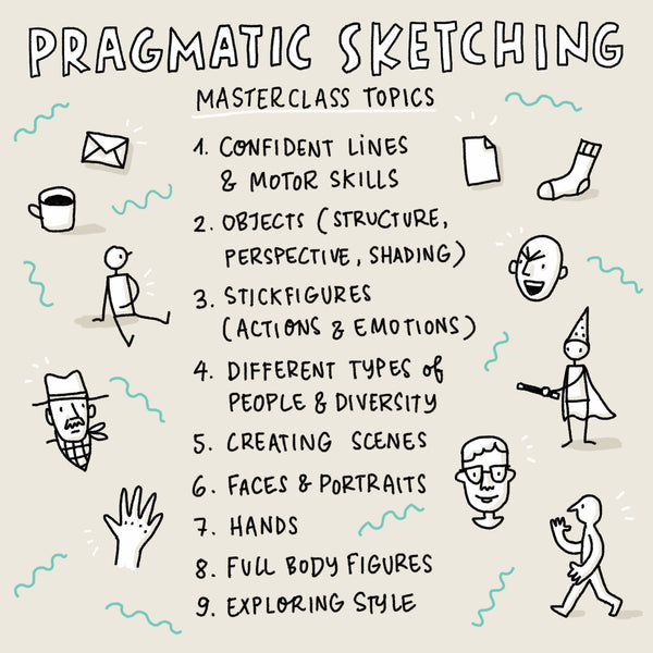 Pragmatic Sketching Masterclass (English) – starting 11 September 2023 - Eva-Lotta's Shop