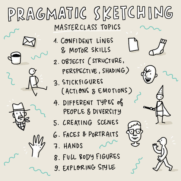 Pragmatic Sketching Masterclass (English) – starting 11 September 2023 - Eva-Lotta's Shop