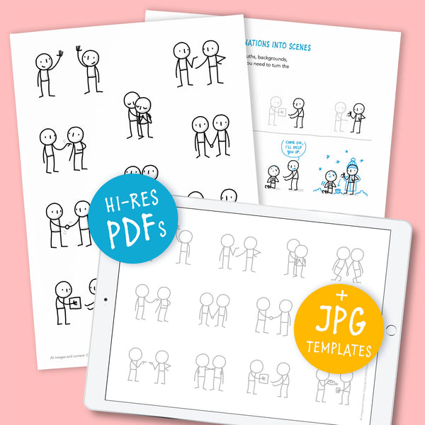 **NEW** Little People Pairs – Printable Templates – PDF (English) - Eva-Lotta's Shop