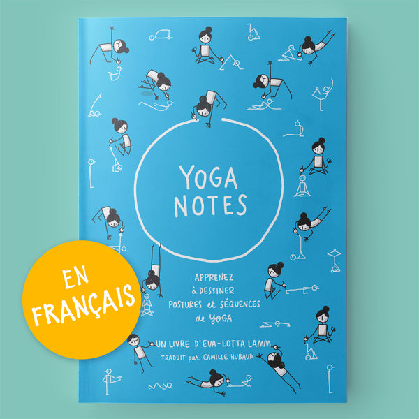 Yoganotes – Dessinez les postures de yoga  – Version imprimée (Français) - Eva-Lotta's Shop