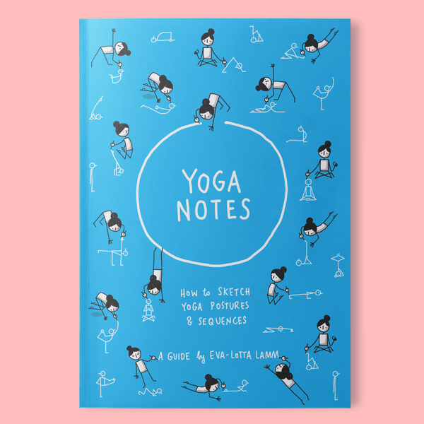 Yoganotes – Sketching Yoga Stick Figures – Printed version (English) - Eva-Lotta's Shop