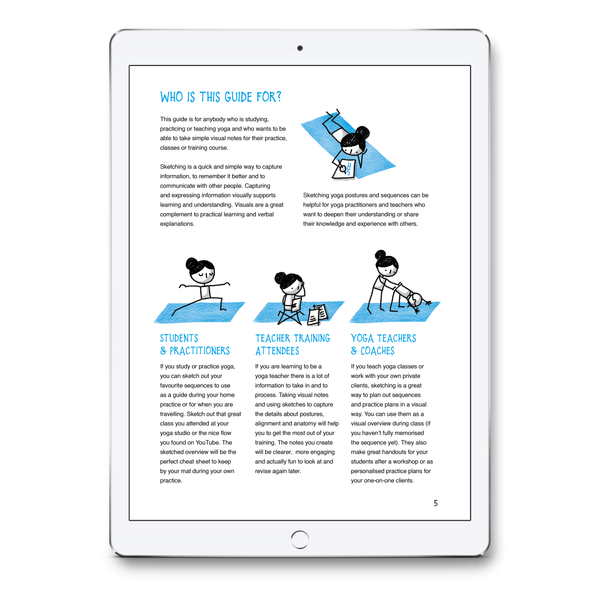 Yoganotes – Sketching Yoga Stick Figures – PDF version (English) - Eva-Lotta's Shop