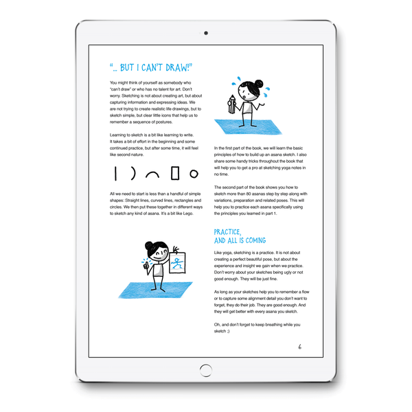 Yoganotes – Sketching Yoga Stick Figures – PDF version (English) - Eva-Lotta's Shop
