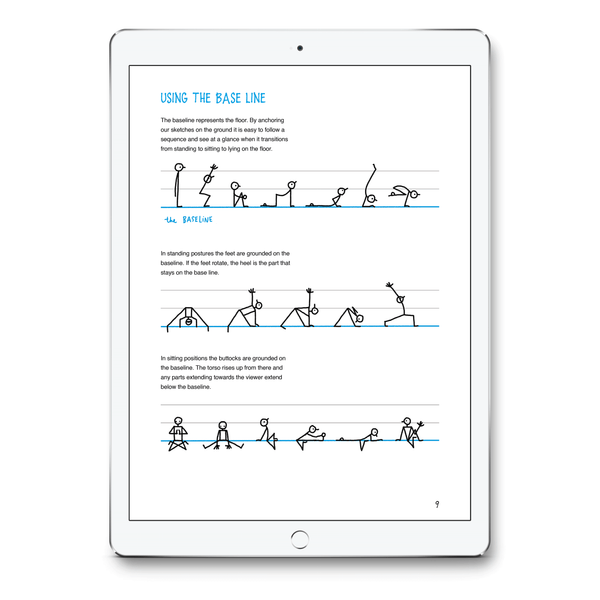 Yoganotes – Sketching Yoga Stick Figures – PDF version (English) - Eva-Lotta's Shop