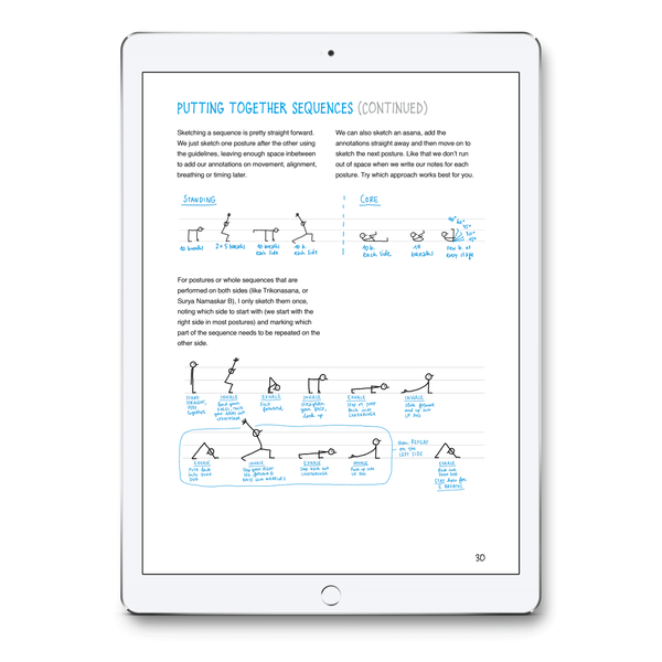 Yoganotes – Sketching Yoga Stick Figures – PDF version (English) - Eva-Lotta's Shop