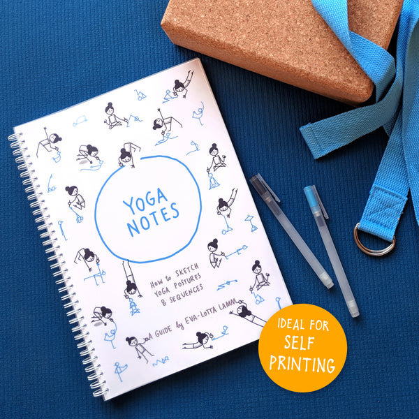 Yoganotes – Sketching Yoga Stick Figures – PDF version (English) - Eva-Lotta's Shop