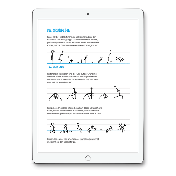 Yoganotes – Yoga-Strichfiguren zeichnen – PDF Version (Deutsch) - Eva-Lotta's Shop