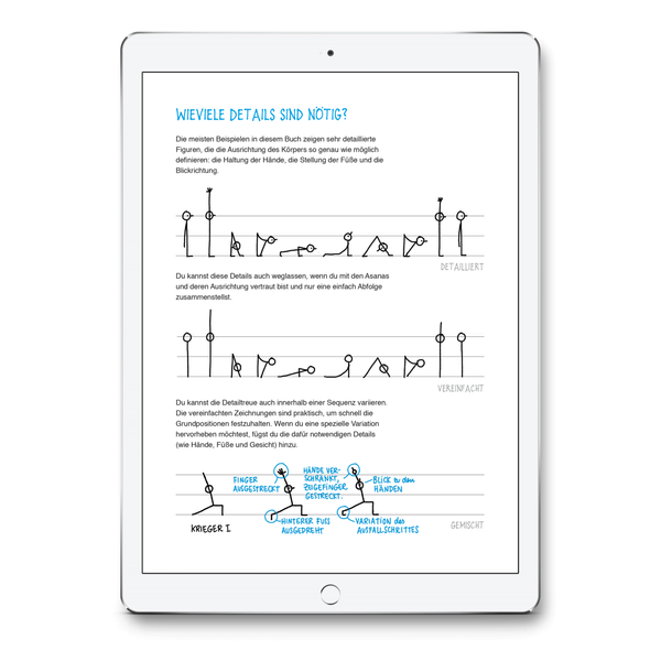 Yoganotes – Yoga-Strichfiguren zeichnen – PDF Version (Deutsch) - Eva-Lotta's Shop