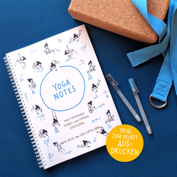 Yoganotes – Yoga-Strichfiguren zeichnen – PDF Version (Deutsch) - Eva-Lotta's Shop