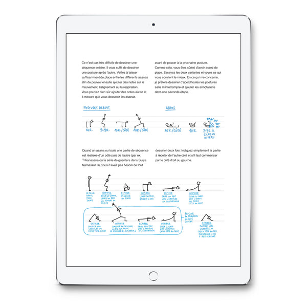 Yoganotes – Dessinez les postures de yoga – Version PDF (Français) - Eva-Lotta's Shop