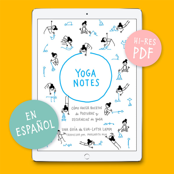 Yoganotes - Dibujando figuras de palitos para yoga – Versión en PDF (Español) - Eva-Lotta's Shop