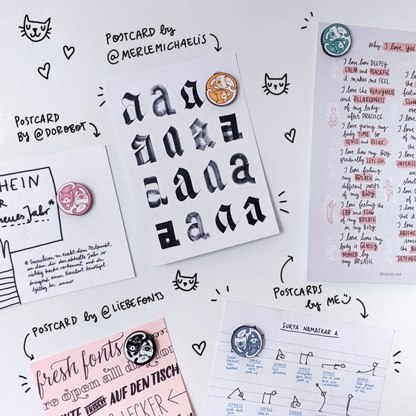 Yin & Yang Cat Magnets - Eva-Lotta's Shop
