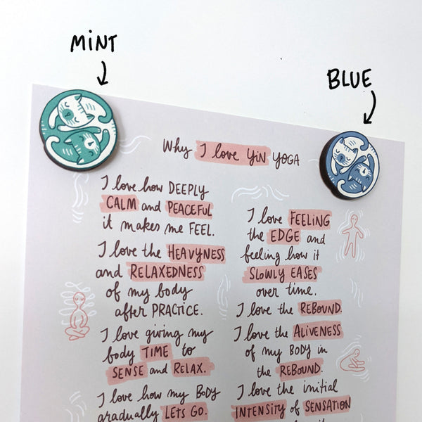 Yin & Yang Cat Magnets - Eva-Lotta's Shop