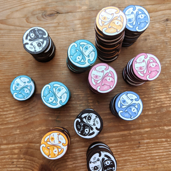 Yin & Yang Cat Magnets - Eva-Lotta's Shop