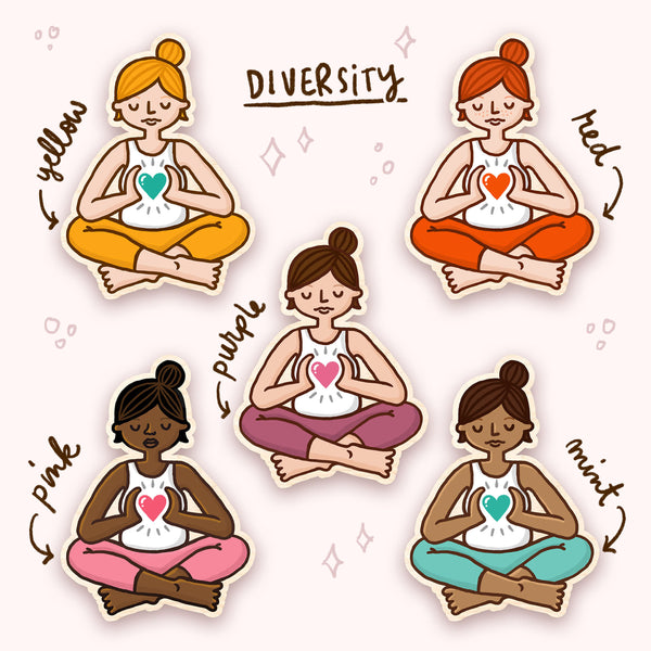 Wooden Yogi/ni Pin - Eva-Lotta's Shop