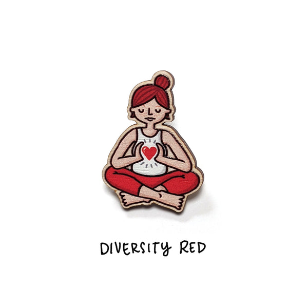 Wooden Yogi/ni Pin - Eva-Lotta's Shop