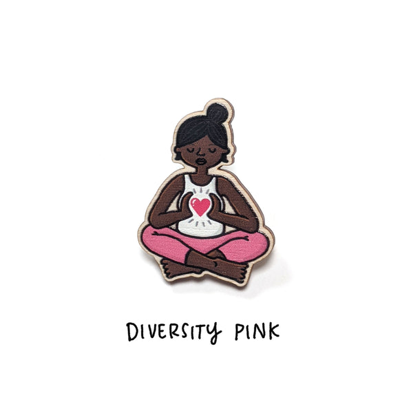 Wooden Yogi/ni Pin - Eva-Lotta's Shop