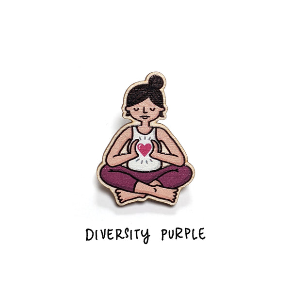 Wooden Yogi/ni Pin - Eva-Lotta's Shop