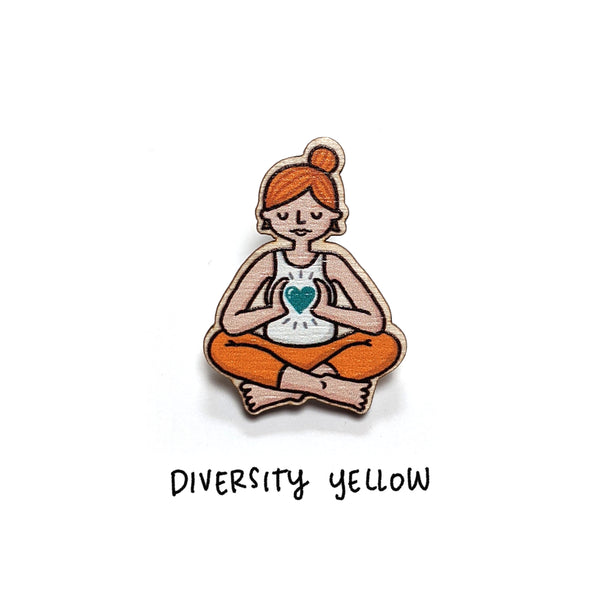 Wooden Yogi/ni Pin - Eva-Lotta's Shop