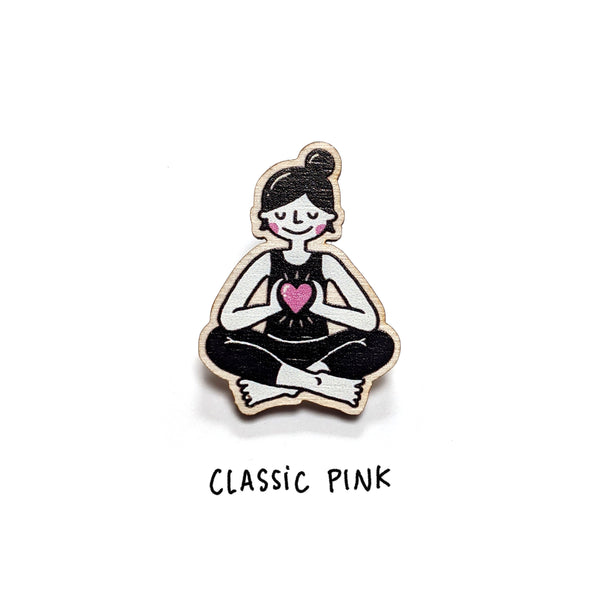 Wooden Yogi/ni Pin - Eva-Lotta's Shop