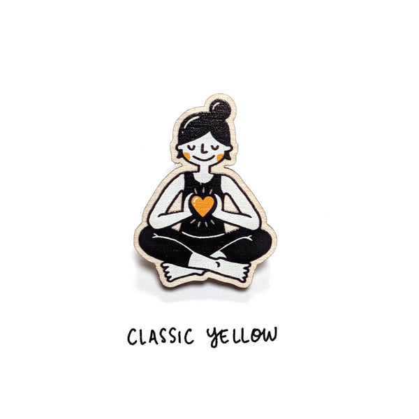 Wooden Yogi/ni Pin - Eva-Lotta's Shop