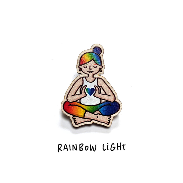 Wooden Yogi/ni Pin - Eva-Lotta's Shop