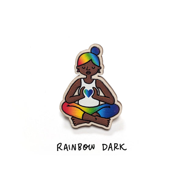 Wooden Yogi/ni Pin - Eva-Lotta's Shop