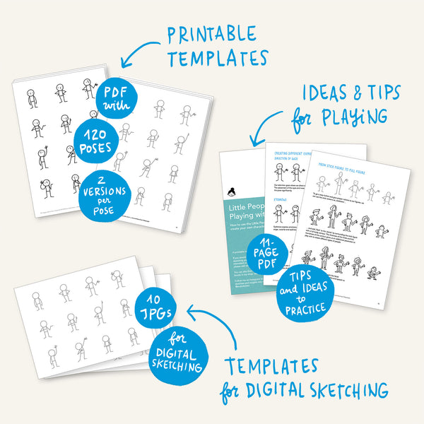 Little People Basics – Printable Templates – PDF (English) - Eva-Lotta's Shop