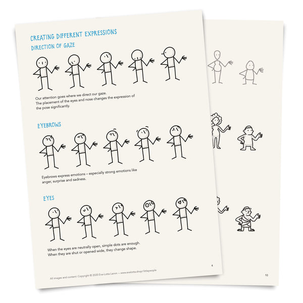 Little People Basics – Printable Templates – PDF (English) - Eva-Lotta's Shop
