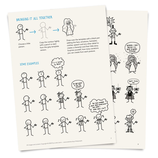 Little People Basics – Printable Templates – PDF (English) - Eva-Lotta's Shop