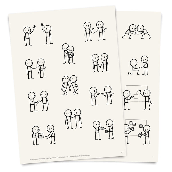 **NEW** Little People Pairs – Printable Templates – PDF (English) - Eva-Lotta's Shop