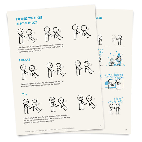 **NEW** Little People Pairs – Printable Templates – PDF (English) - Eva-Lotta's Shop