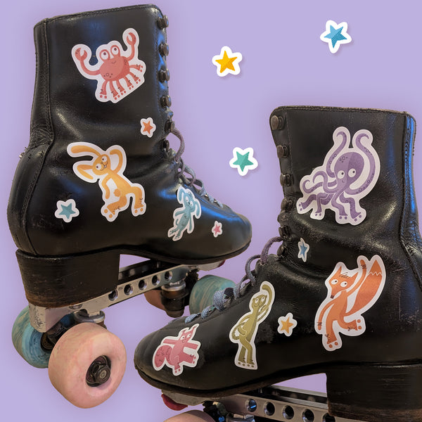 Sticker Sheet – Skate Animals