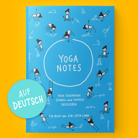 Yoganotes – Yoga-Strichfiguren zeichnen – Deutsche Ausgabe - Eva-Lotta's Shop