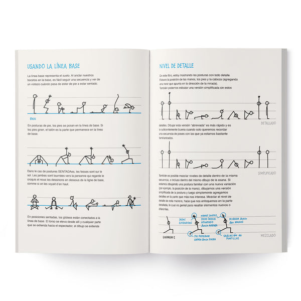 Yoganotes - Dibujando figuras de palitos para yoga – Versión impresa (Español) – PRE-PEDIDO - Eva-Lotta's Shop