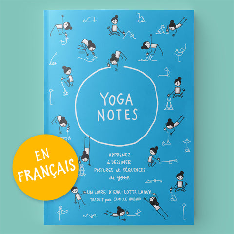Yoganotes – Dessinez les postures de yoga  – Version imprimée (Français) - Eva-Lotta's Shop