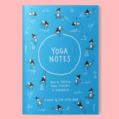 Yoganotes – Sketching Yoga Stick Figures – Printed version (English) - Eva-Lotta's Shop