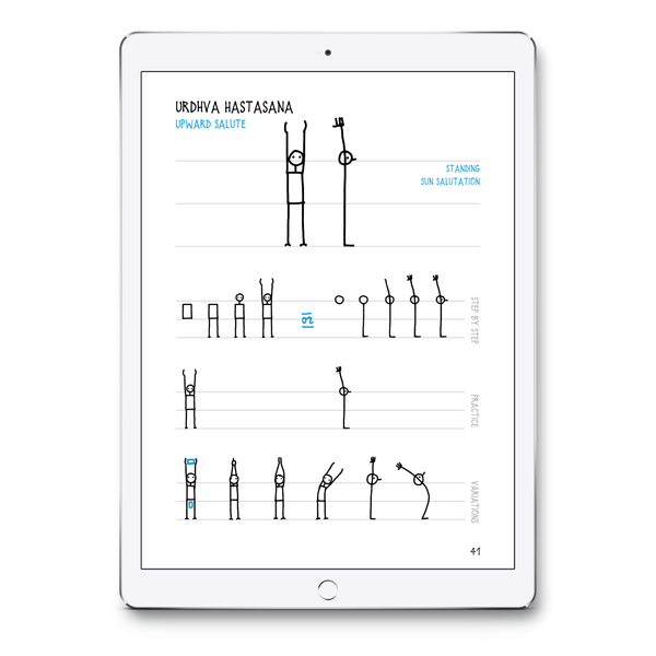 Yoganotes – Sketching Yoga Stick Figures – PDF version (English) - Eva-Lotta's Shop