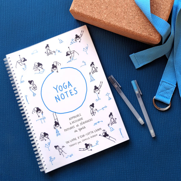 Yoganotes – Dessinez les postures de yoga – Version PDF (Français) - Eva-Lotta's Shop
