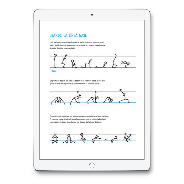 Yoganotes - Dibujando figuras de palitos para yoga – Versión en PDF (Español) - Eva-Lotta's Shop