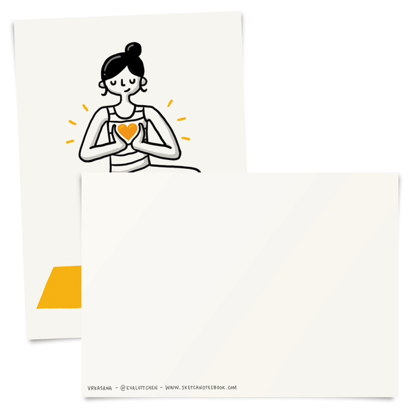 Yoga Asana Postcards - Eva-Lotta's Shop