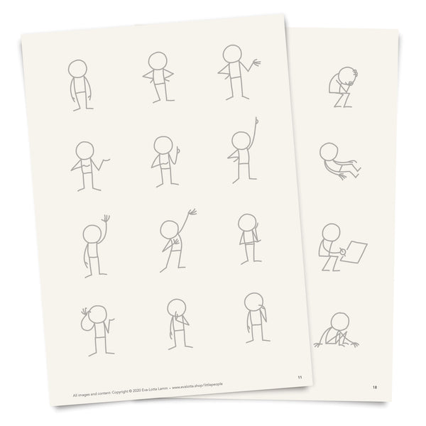 Little People Basics – Printable Templates – PDF (English) - Eva-Lotta's Shop